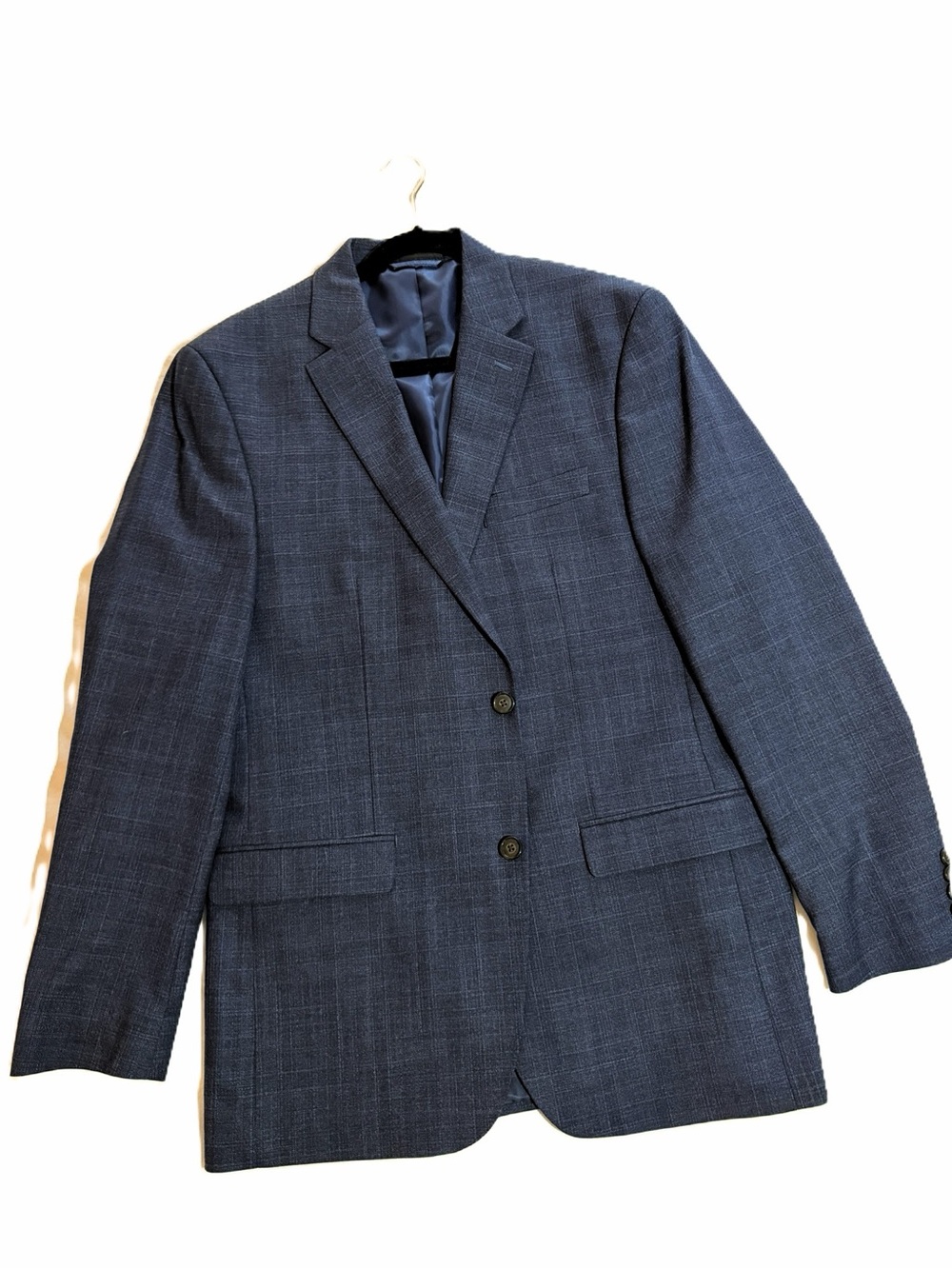 Chaps Men's Navy Blue Two-Button Blazer